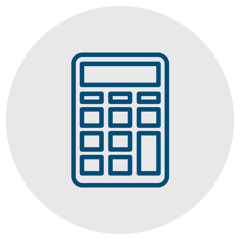 Commercial Christmas lighting calculator icon for planning holiday light displays